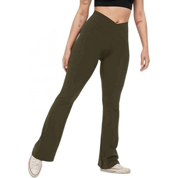 Women's Yoga Pants with High Waist Crossed Abdomen Controlled Exercise Fitness Running Yoga Pants