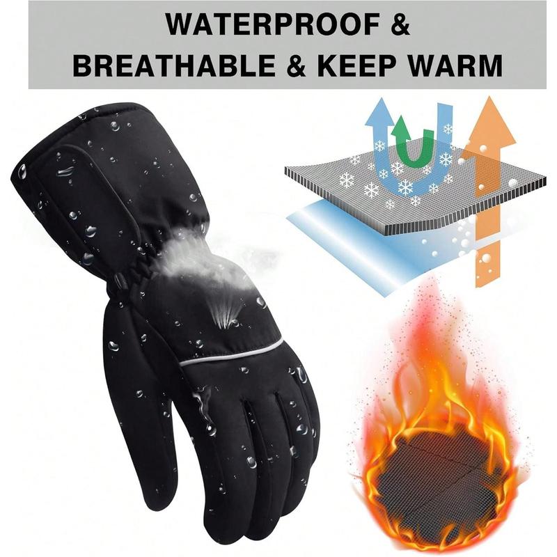 Rechargeable Heated Gloves - 5V 4000mAh Battery Powered, Upgrade Non-Slip, Electric Heating For Cycling, Skiing, Hiking, Hunting, Perfect For Men And Women