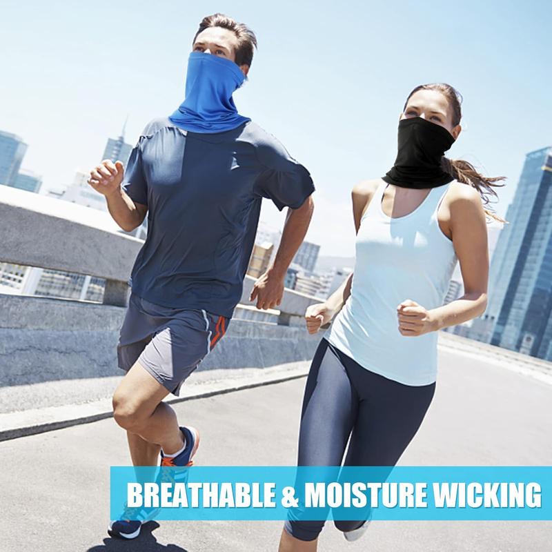 Neck Gaiter Bandana Face Mask: Cooling Gator Mask Breathable Face Cover Ski Neck Scarf Protection from Dust Sun for Men Women