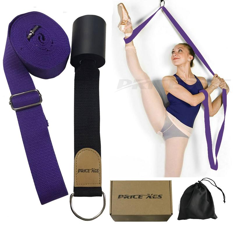 Door Flexibility & Stretching Leg Strap - Great for Ballet Cheer Dance Gymnastics or ANY Sport Leg Stretcher Door Flexibility Trainer Premium stretching equipment