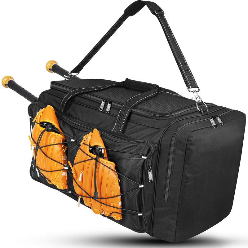 Spacious Baseball Gear Bag for Daily & Training with Compartment for Shoes, Softball Bag Holding Baseball Bats, Helmet