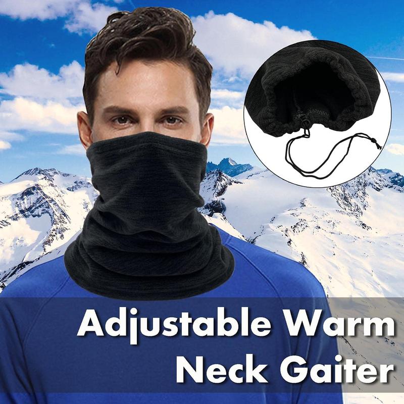 2 Pack Winter Neck Warmer Gaiter Ski Fleece Warm Windproof Face Scarf Cover Mask for Snowboard Beurlike