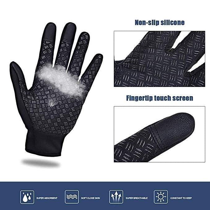 Unisex Winter Thermal Gloves Mens Touch Screen Gloves Windproof Waterproof and Non-Slip Gloves for Outdoor Running, Cycling, Drivin