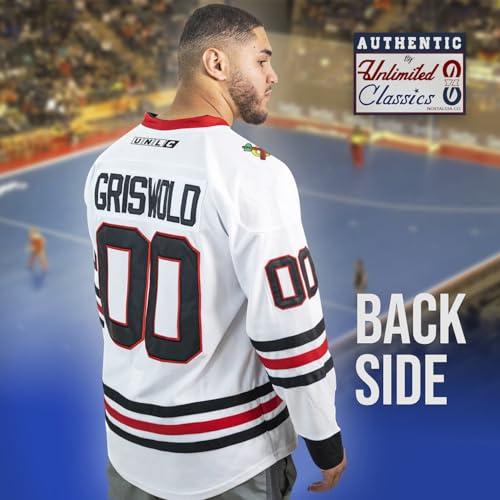 Griswold #00 Movie Hockey Jersey – Stitched Letters and Numbers S-5XL Authentic Fabs Apparel