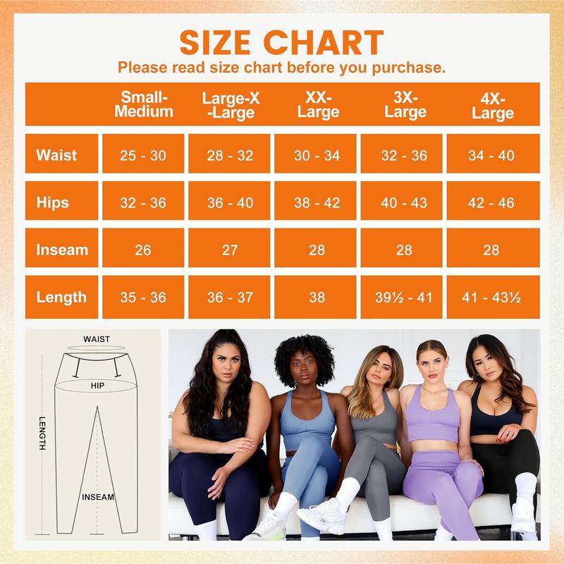 Workout Leggings for Women - High Waisted Yoga Pants Tummy Control Compression for Running